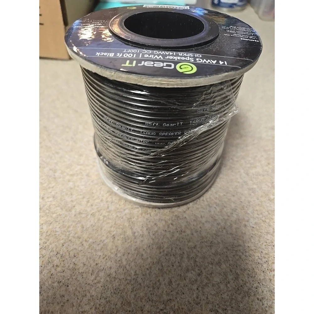 Gear It 14 Awg Speaker Wire 100 Fr Blk